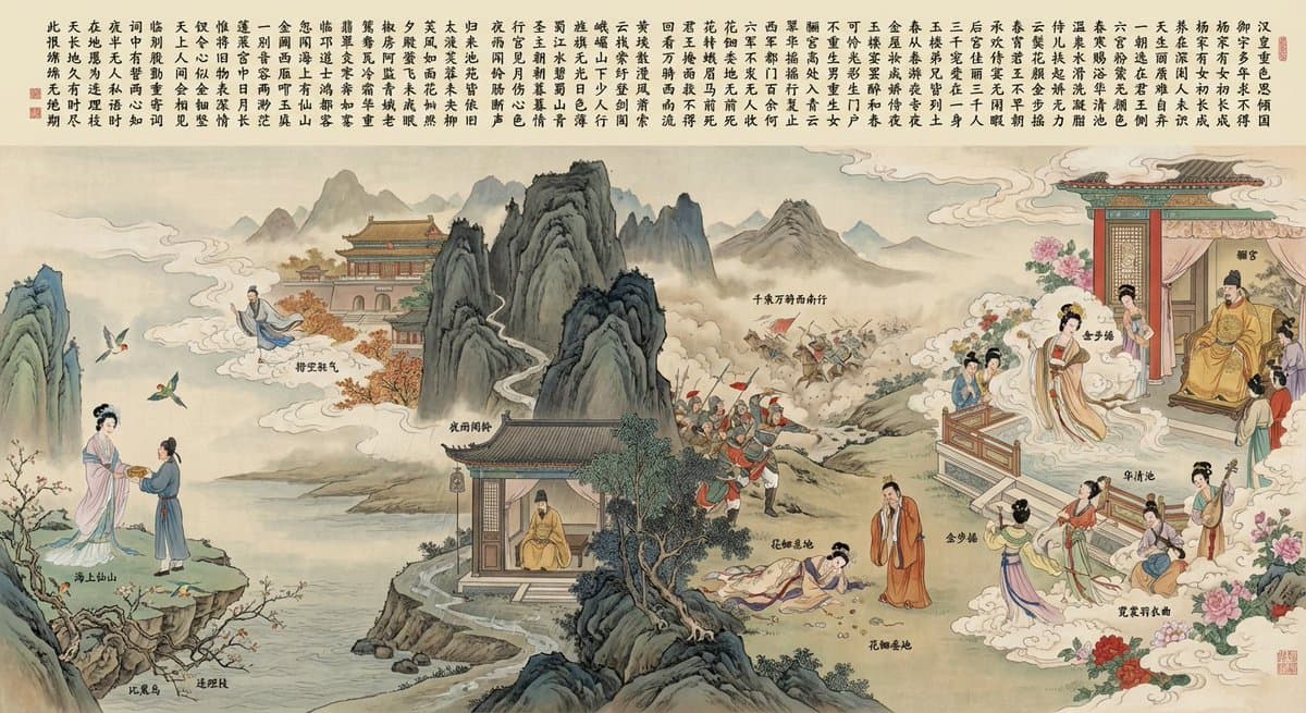 Illustration based on “Song of Everlasting Regret”