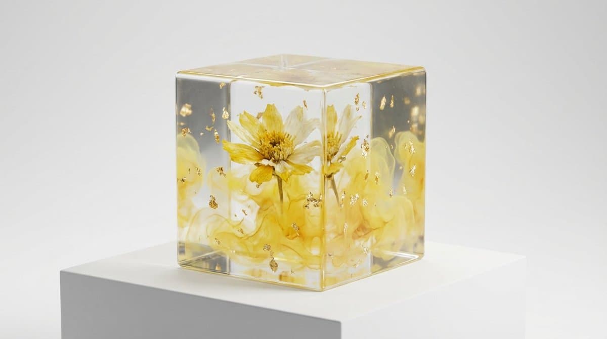 Epoxy Resin Art Cube Generation