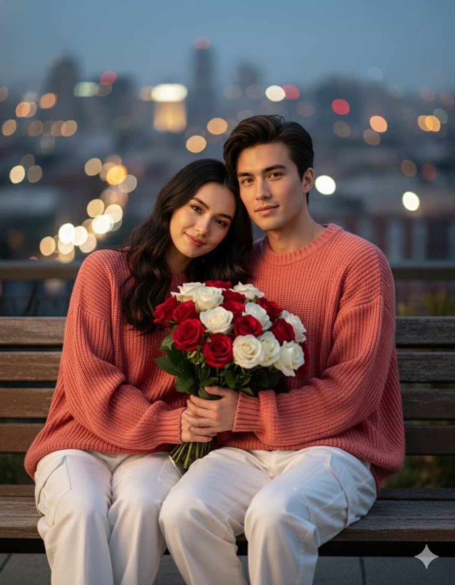 Three Cinematic Couple Photoshoot Prompts