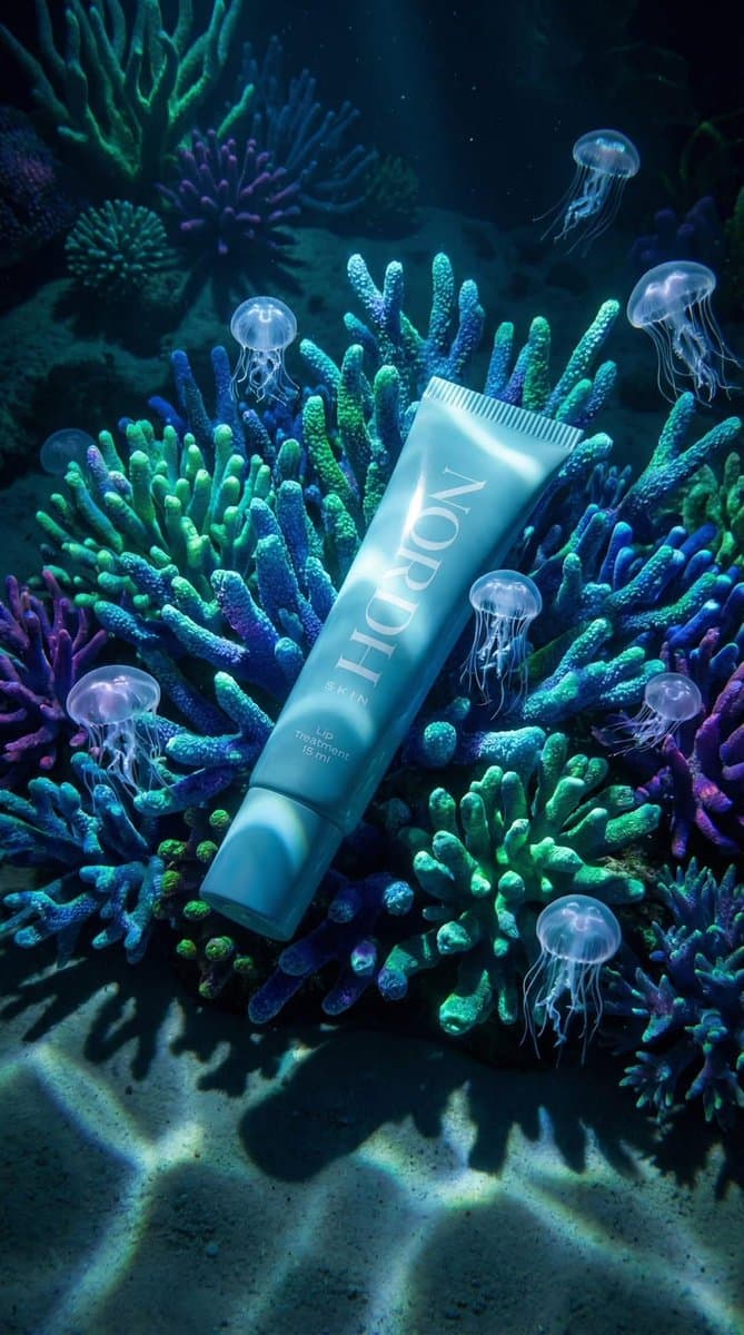 Underwater Luxury Skincare Product Ad