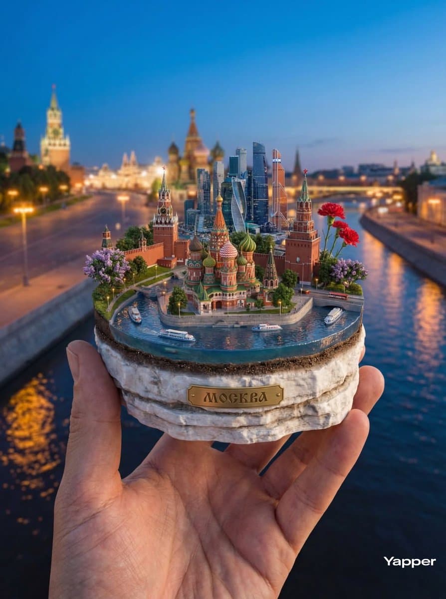 Hyper-Realistic Miniature Moscow Diorama