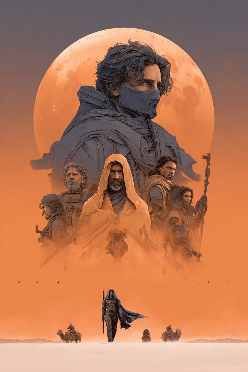 Dune Poster in Moebius Style (Multi-Model Test)