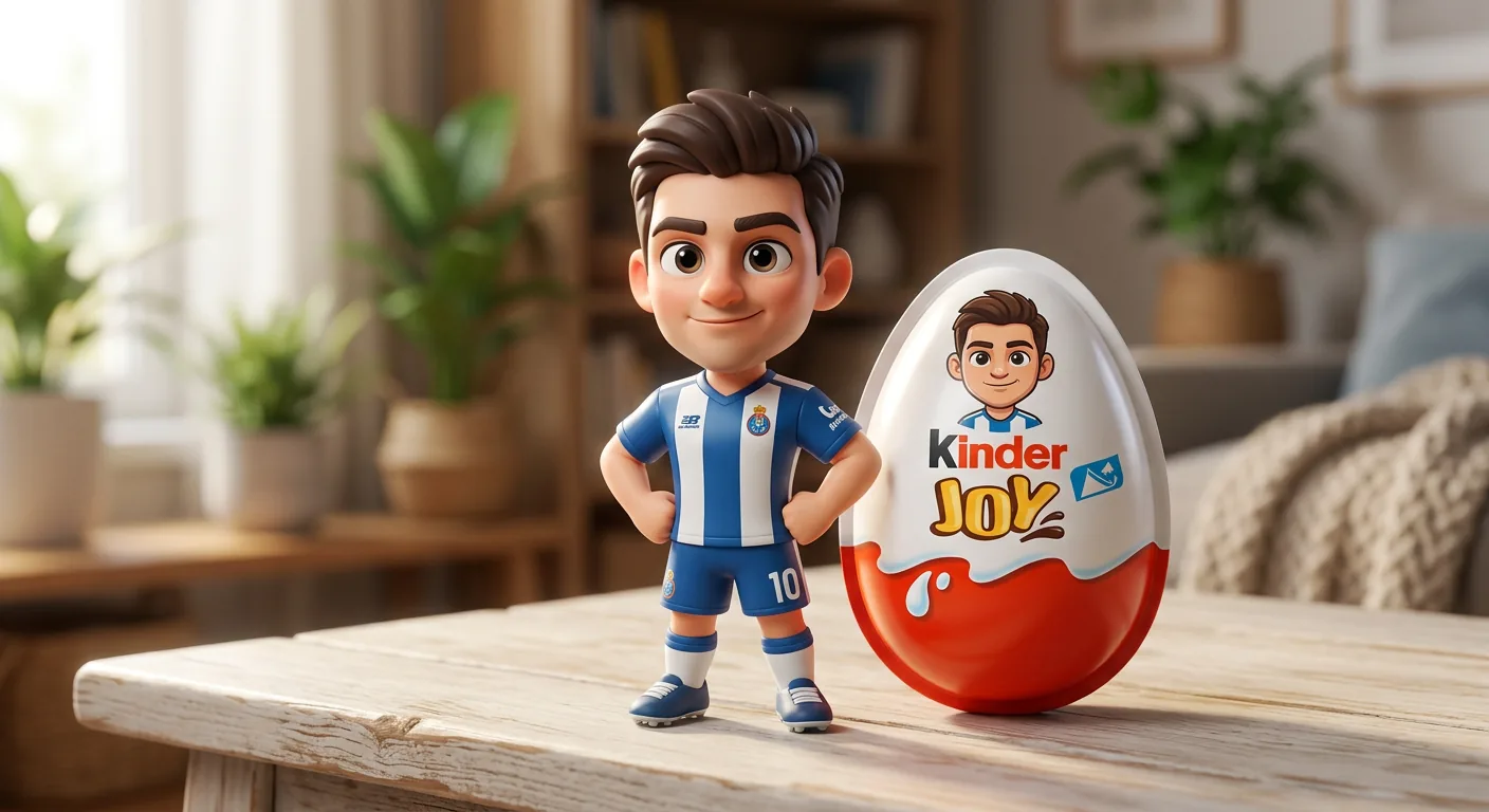 Pixar-style 3D Collectible Figurine Product Shot