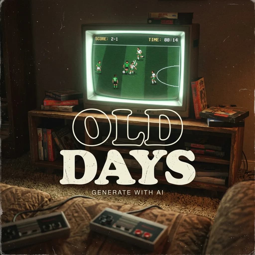 Vintage Lo-Fi Poster Design with CRT TV