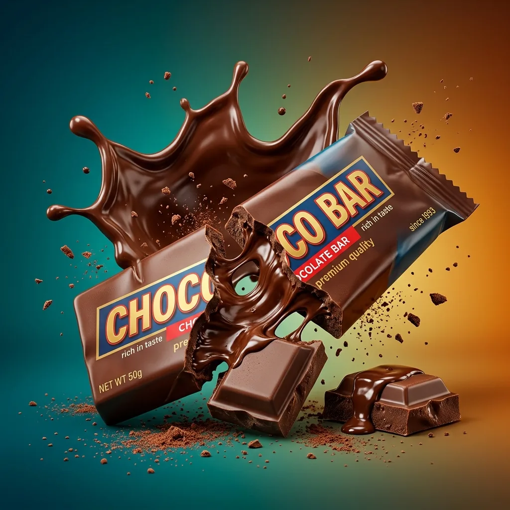 Ultra-Realistic Chocolate Bar Commercial Prompt